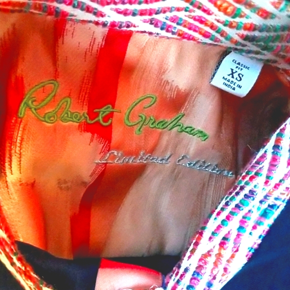 ROBERT GRAHAM Ltd Ed  #382 /#815 SHEEN Rubber Duckies Shark RG Dress LS Shirt - Picture 15 of 15